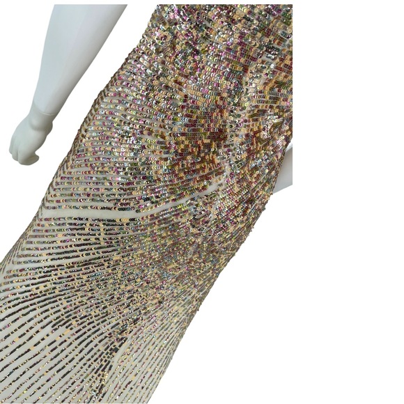 Terani Couture Gold Multi-Colored Beaded Gown - Picture 5 of 11